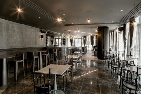 精美loft酒吧灰色地砖装修效果图片