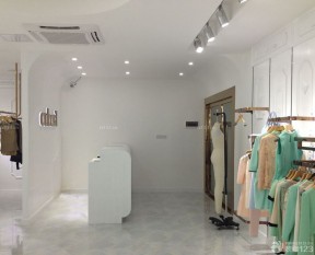 服裝店裝修效果圖圖 白色墻面裝修效果圖片