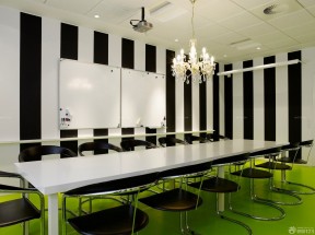 公司会议室设计 绿色地砖装修效果图片