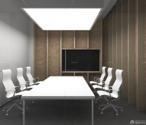 写字楼室内设计图 小会议室效果图