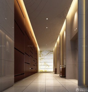 公司走廊装修效果图 吊顶设计装修效果图片