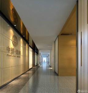 公司走廊装修效果图 公司形象墙效果图大全