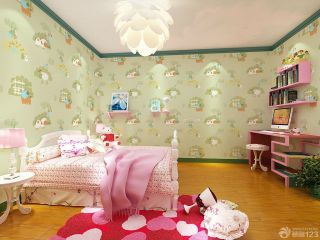 田园风格实用小三室儿童卧室的装修效果图