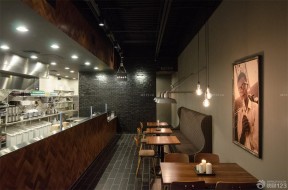 复古小酒吧设计效果图 灰色墙面装修效果图片