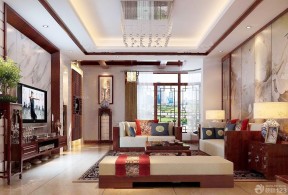 客廳電視背景墻裝修圖 中式別墅設(shè)計(jì)圖