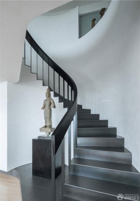 现代公司楼梯间设计 装饰品装修效果图片