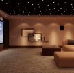 客厅家庭影院设计布艺沙发装修效果图片