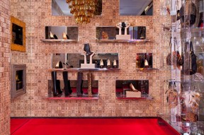 女鞋店装修效果图 创意背景墙