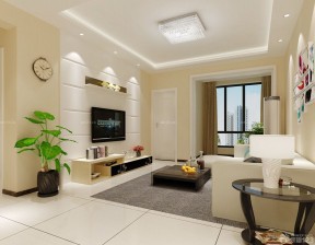 現(xiàn)代簡約風(fēng)格客廳效果圖 臺燈裝修效果圖片