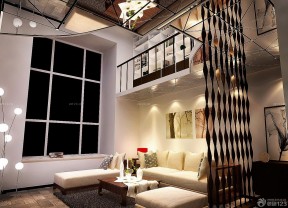 带屏风的客厅装饰 欧式家装设计效果图