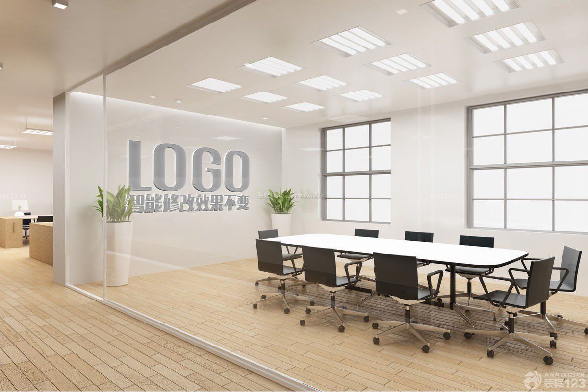 公司logo形象墙装修效果图赏析