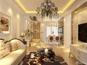 室內(nèi)客廳設(shè)計(jì)效果圖 吊燈圖片