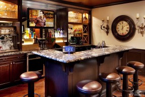 古典欧式风格家庭酒吧设计图片