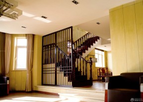 室内楼梯扶手装修效果图 木制楼梯图片