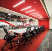 最新红色公司会议室背景墙效果图