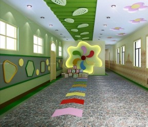 学校室内装修效果图 走廊吊顶装修效果图
