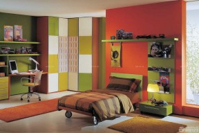 安置房60平方简装现代混搭风格卧室效果图