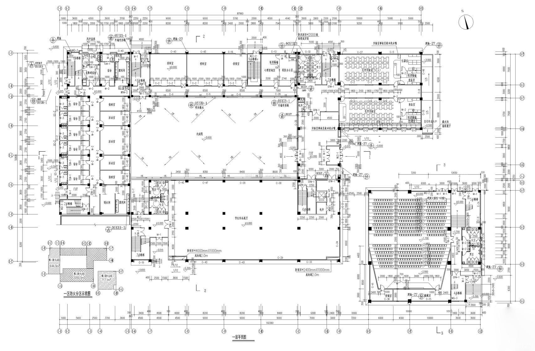 2023学校教学楼平面图设计