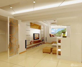 中式門(mén)口隔斷裝修效果圖 小戶型室內(nèi)裝修圖片