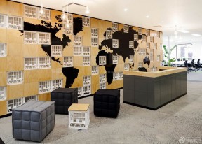 公司现代形象墙效果图 办公室形象墙图片