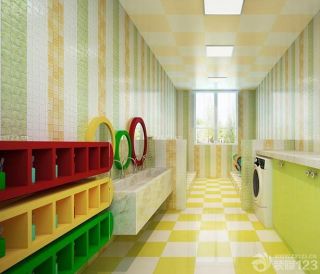 最新幼儿学校卫生间装修样板间