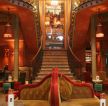 豪华酒吧楼梯装饰画装修效果图片