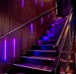 时尚酒吧楼梯装饰灯光设计