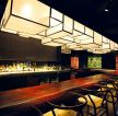 日式酒吧木质吧台装修效果图片