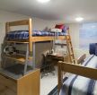 国外学校寝室木床装修效果图片