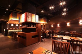 日式酒吧装修 壁灯装修效果图片