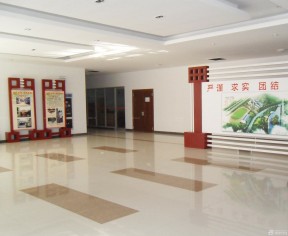 学校大厅地板砖装修效果图图片