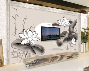 客廳電視背景墻紙 室內(nèi)裝飾設(shè)計(jì)效果圖