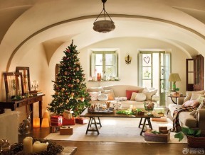 欧式小别墅圣诞装饰图片大全
