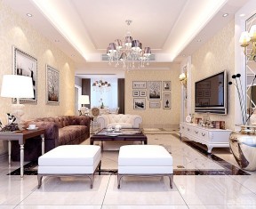 客廳簡(jiǎn)歐裝修效果圖 客廳裝飾圖片大全
