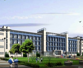 2021最新学校教学楼外观设计效果图片  1814