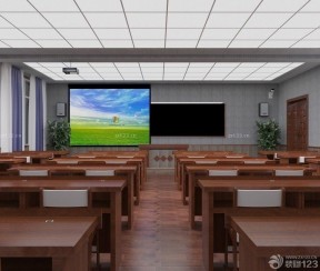 苏州学校多功能厅设计装修实景图