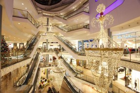 圣诞节大型商场装饰效果图片
