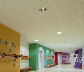 学校走廊装修效果图 吊顶装修效果图2020