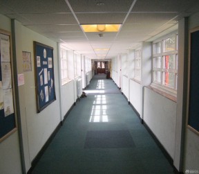 学校走廊装修效果图 集成吊顶装修效果图