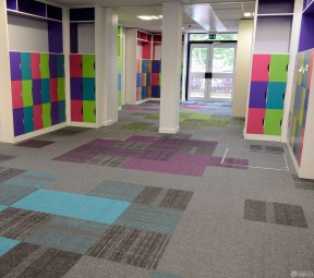学校走廊装修效果图 地毯装修效果图片