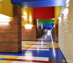 学校走廊装修效果图 