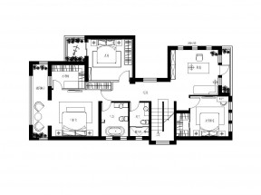 100平米跃层住房户型设计平面图