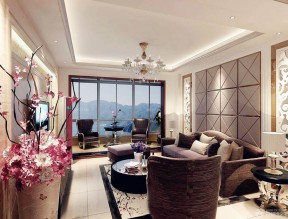 樓房客廳裝修圖片 沙發(fā)背景墻裝修效果圖片