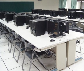 松江学校装修 电脑桌装修效果图片