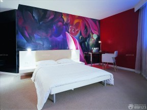 泰式卧室装修效果图 墙绘装修效果图片