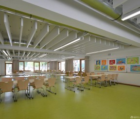 学校食堂装修效果图 吊顶造型装修效果图片