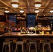 漂亮的酒吧吧台吸顶灯装修效果图片