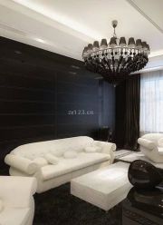 黑白客廳室內(nèi)裝修圖片