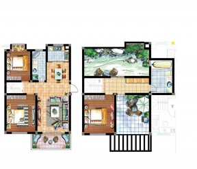 60平自建別墅兩室一廳設(shè)計(jì)戶型圖