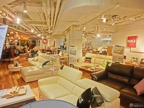 家具商場裝修效果圖 美式沙發(fā)混搭
